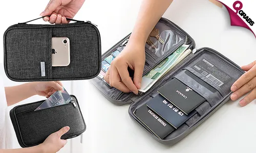 Zippered Passport Travel Organizer!
